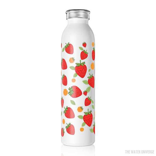 24-HOUR VACUUM INSULATION WATER BOTTLE 20oz - FALLING STRAWBERRIES