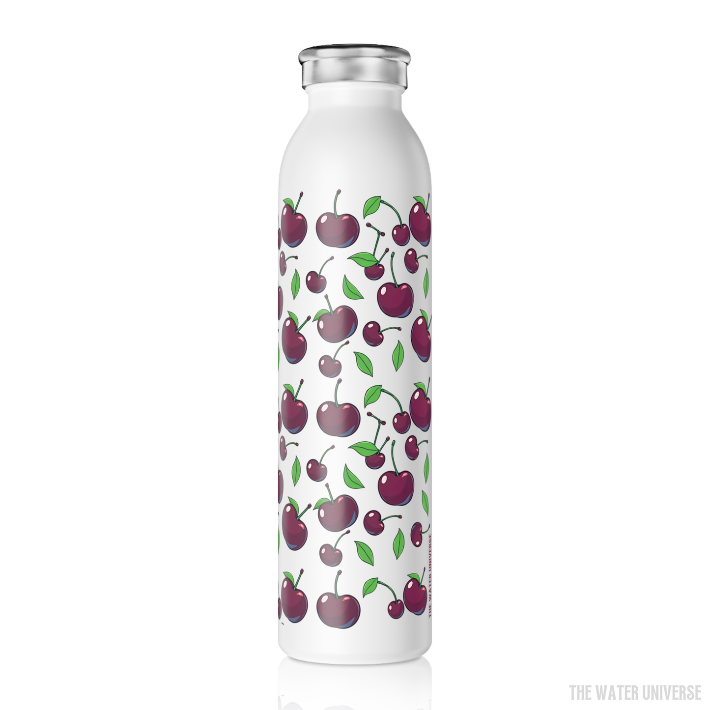24-HOUR VACUUM INSULATION WATER BOTTLE 20oz - JUICY CHERRIES GARDEN