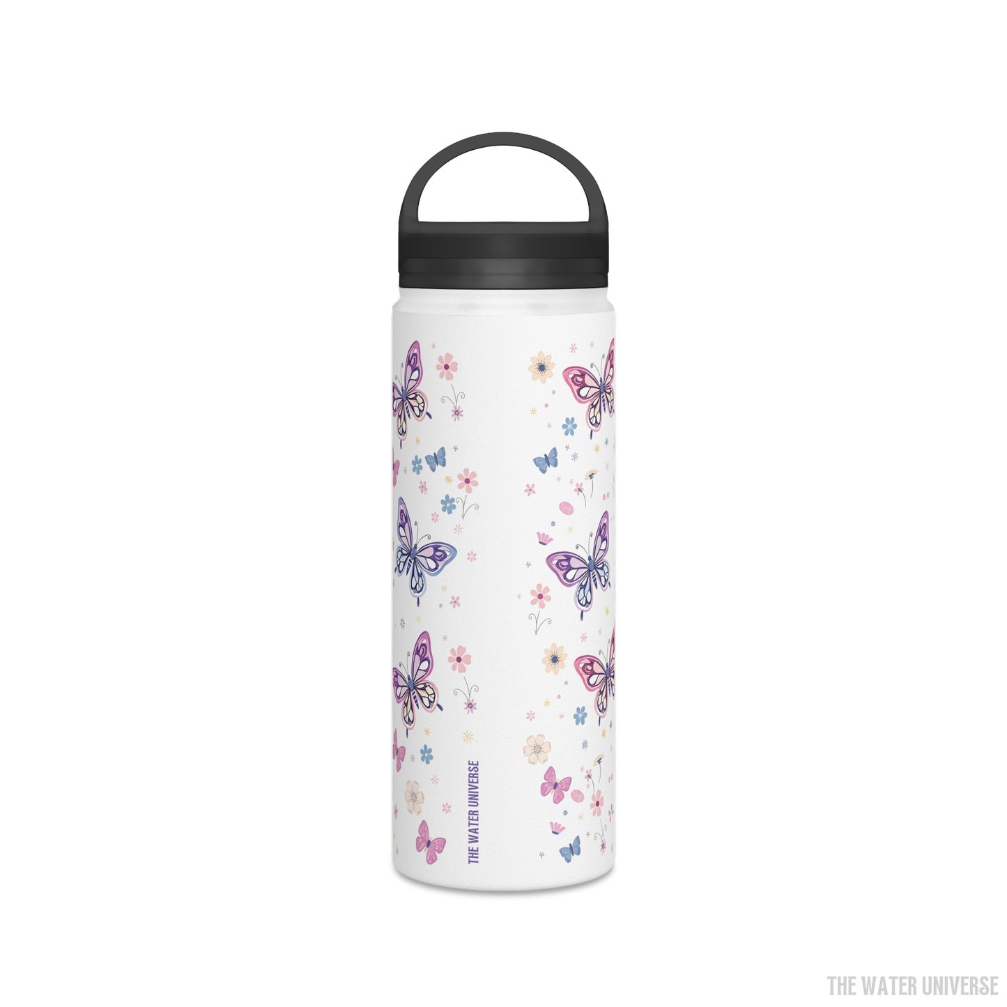 24-HOUR PREMIUM DOUBLE WALL INSULATION WATER BOTTLE - SHIMMERING DAYLIGHT BUTTERFLIES