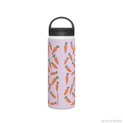 24-HOUR PREMIUM DOUBLE WALL INSULATION WATER BOTTLE - SWEET PINK CARROTS