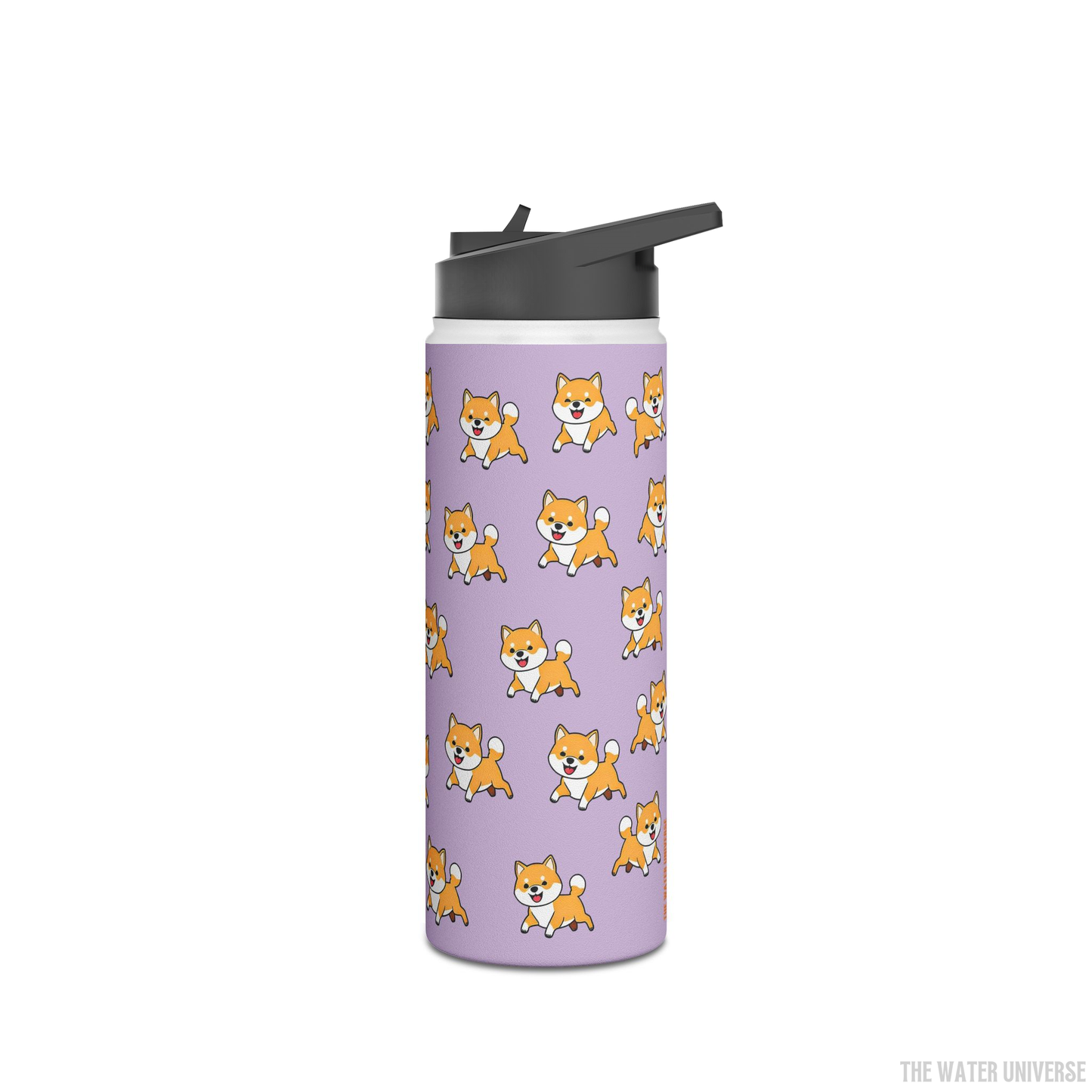 24-HOUR STRAW DOUBLE WALL INSULATION WATER BOTTLE 18oz - DOG UNIVERSE