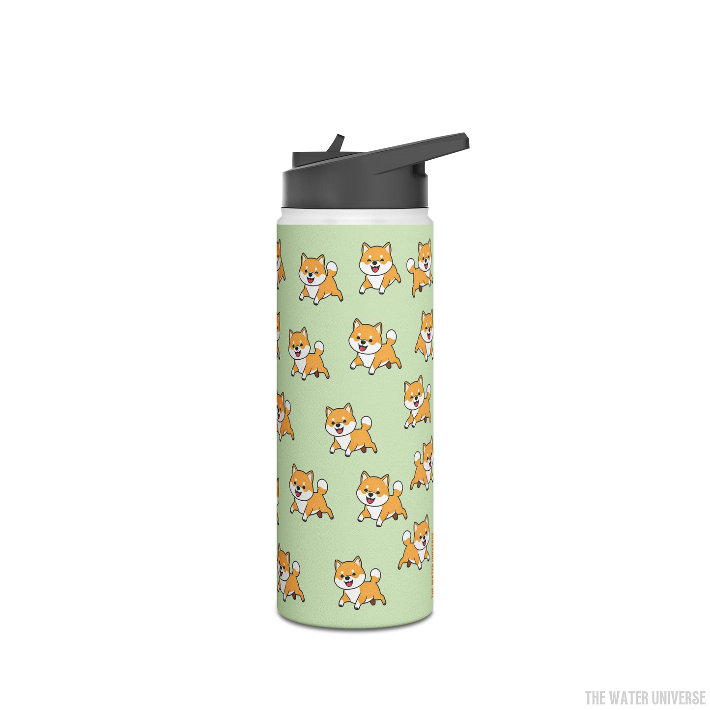 24-HOUR STRAW DOUBLE WALL INSULATION WATER BOTTLE 18oz - DOG UNIVERSE