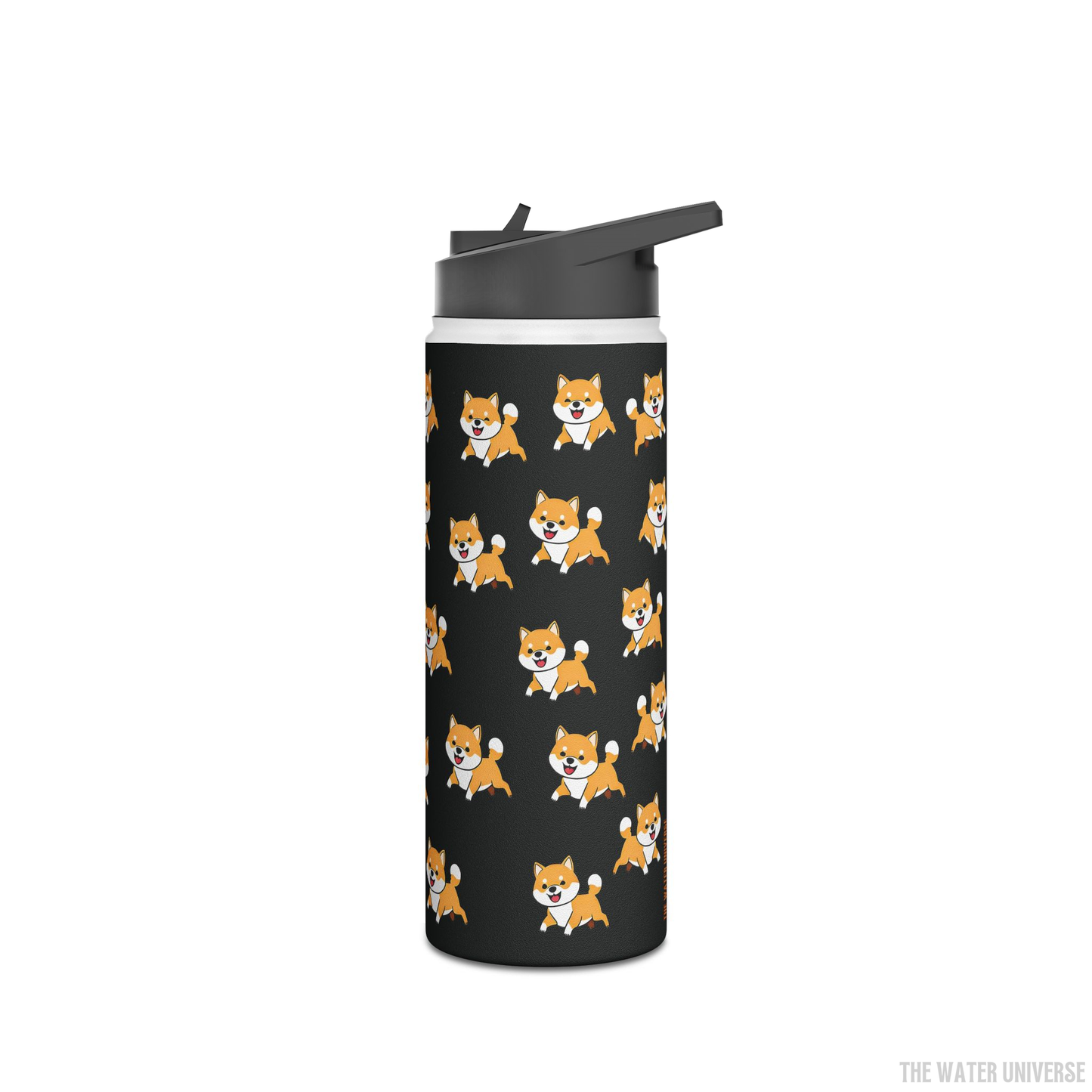 24-HOUR STRAW DOUBLE WALL INSULATION WATER BOTTLE 18oz - DOG UNIVERSE