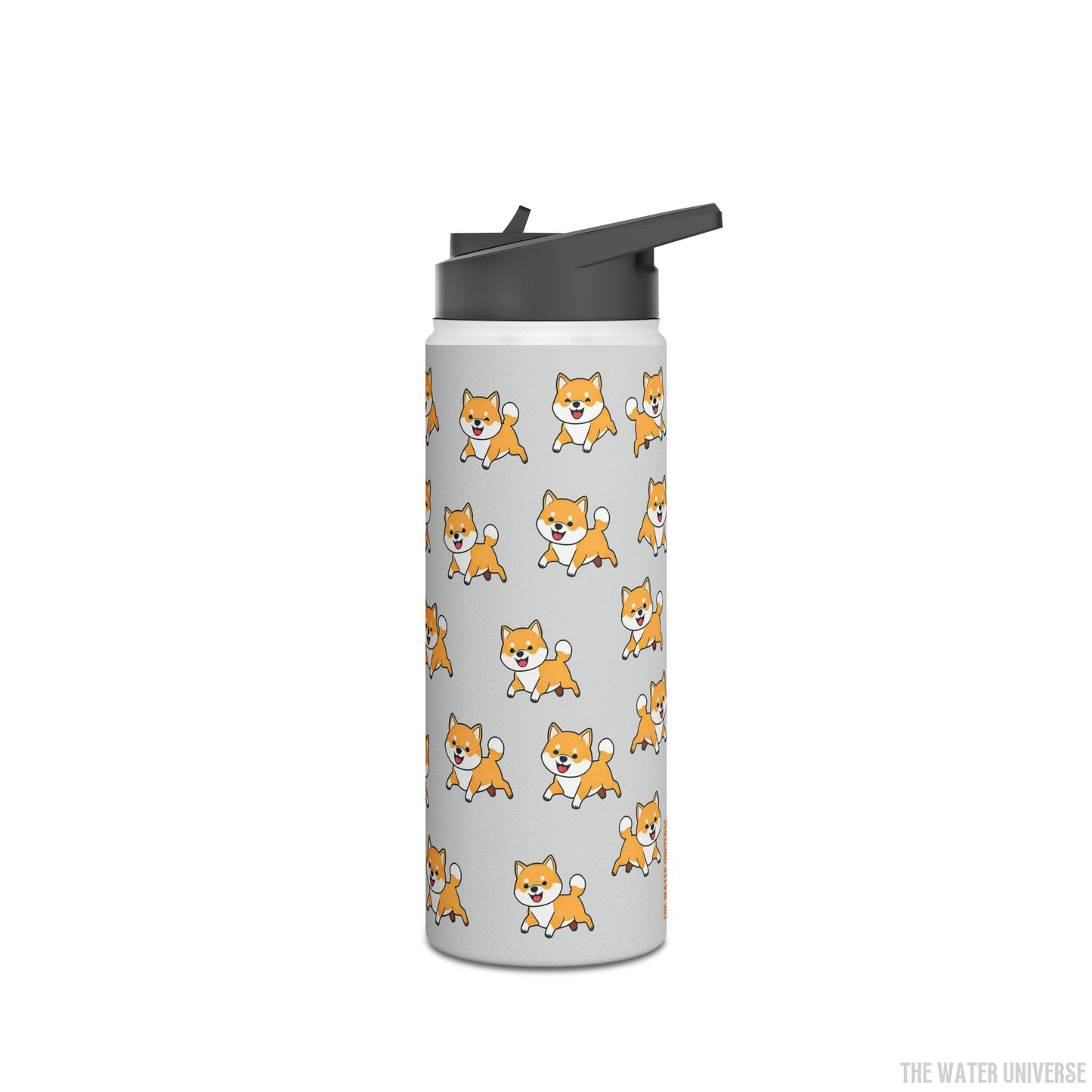 24-HOUR STRAW DOUBLE WALL INSULATION WATER BOTTLE 18oz - DOG UNIVERSE