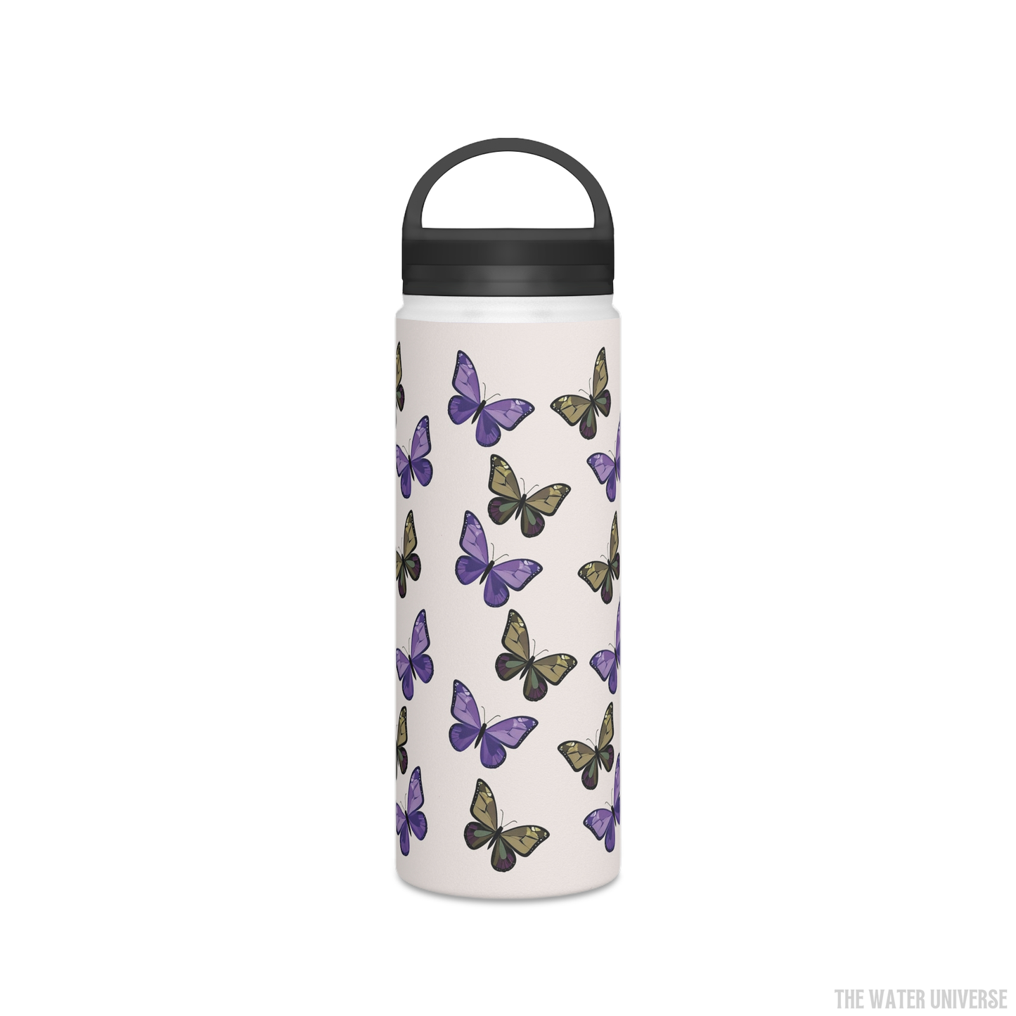 24-HOUR PREMIUM DOUBLE WALL INSULATION WATER BOTTLE - MILK BUTTERFLIES