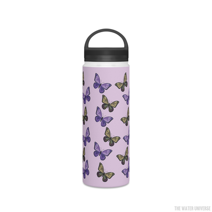 24-HOUR PREMIUM DOUBLE WALL INSULATION WATER BOTTLE - MILK BUTTERFLIES