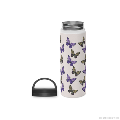 24-HOUR PREMIUM DOUBLE WALL INSULATION WATER BOTTLE - MILK BUTTERFLIES