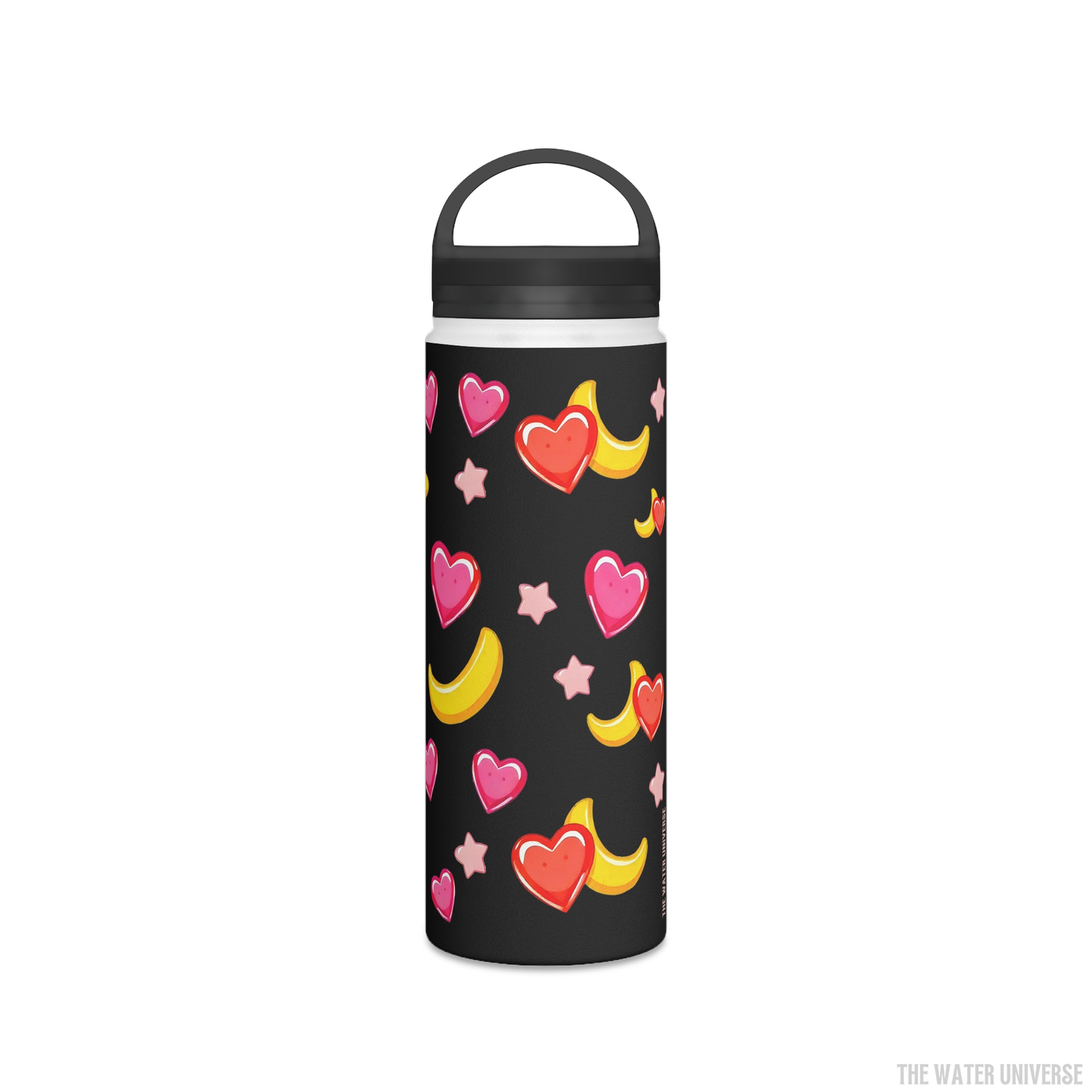 24-HOUR PREMIUM DOUBLE WALL INSULATION WATER BOTTLE - BLACK FUNNY BANANAS