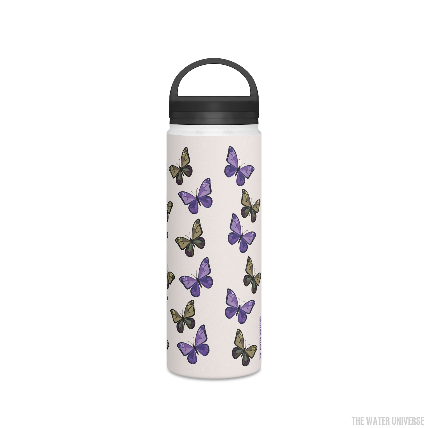 24-HOUR PREMIUM DOUBLE WALL INSULATION WATER BOTTLE - MILK BUTTERFLIES