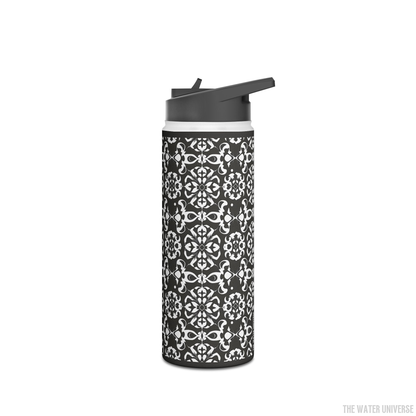 24-HOUR STRAW DOUBLE WALL INSULATION WATER BOTTLE 18oz - ROYAL HOUSE